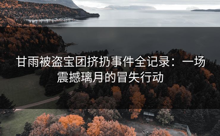 甘雨被盗宝团挤扔事件全记录：一场震撼璃月的冒失行动